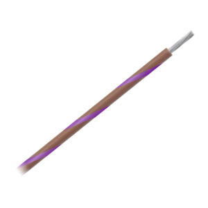 Pacer 14 AWG Gauge Striped Marine Wire 500' Spool - Brown w-Violet Stripe