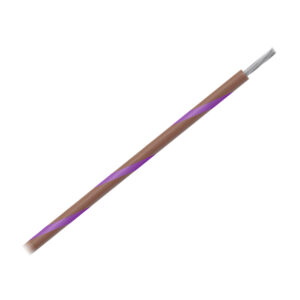 Pacer 16 AWG Gauge Striped Marine Wire 500' Spool - Brown w-Violet Stripe