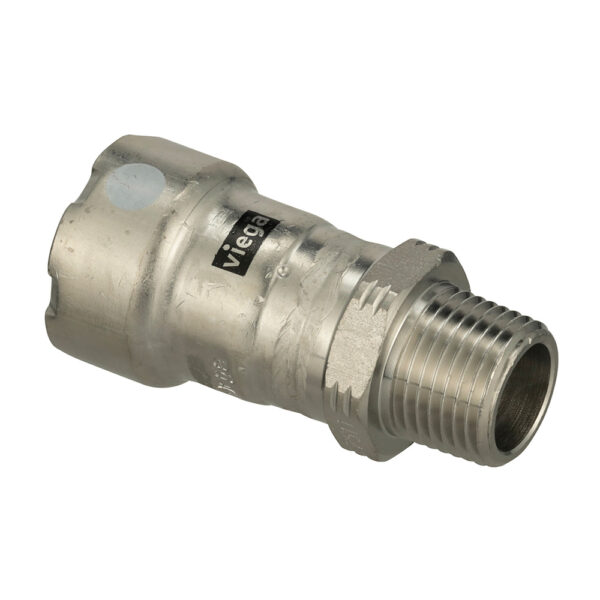 Viega MegaPress 316 FKM MPT Adapter - 3-4" x 1-2" (MPT)