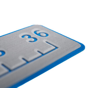 SeaDek 36 Routed Ruler - 6mm - Brushed Texture - Storm Grey-Bimini Blue