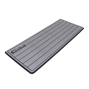 SeaDek 14 x 36" 20mm Dual Density Small Teak Helm Pad w-SeaDek Logo - Brushed Texture - Gray-Black (355.6mm x 914.4mm x 20mm)