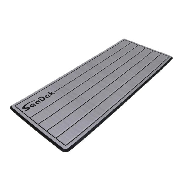 SeaDek 14 x 36" 20mm Dual Density Small Teak Helm Pad w-SeaDek Logo - Brushed Texture - Gray-Black (355.6mm x 914.4mm x 20mm)