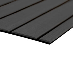 SeaDek 40" x 80" 6mm Teak Full Sheet - Brushed Texture - Dark Grey-Black (1016mm x 2032mm x 6mm)