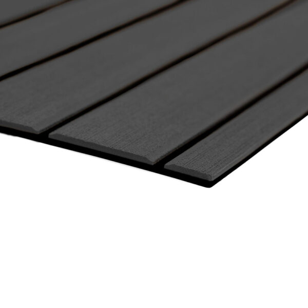 SeaDek 40" x 80" 6mm Teak Full Sheet - Brushed Texture - Dark Grey-Black (1016mm x 2032mm x 6mm)