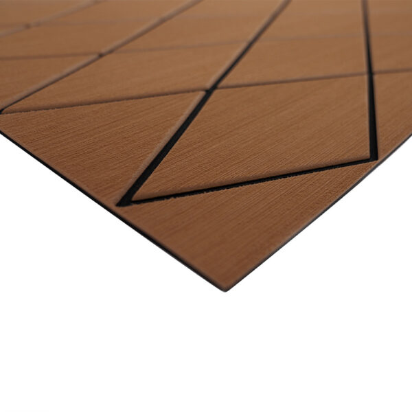 SeaDek 40" x 80" 6mm Two Color Diamond Full Sheet - Brushed Texture - Brown-Black (1016mm x 2032mm x 6mm)