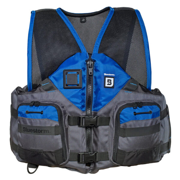 Bluestorm Sportsman Adult Mesh Fishing Life Jacket - Deep Blue - L-XL - Image 2