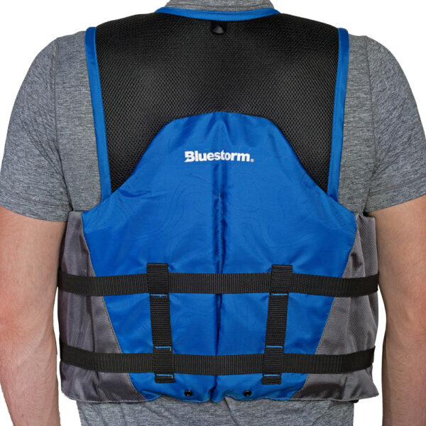 Bluestorm Sportsman Adult Mesh Fishing Life Jacket - Deep Blue - L-XL - Image 3