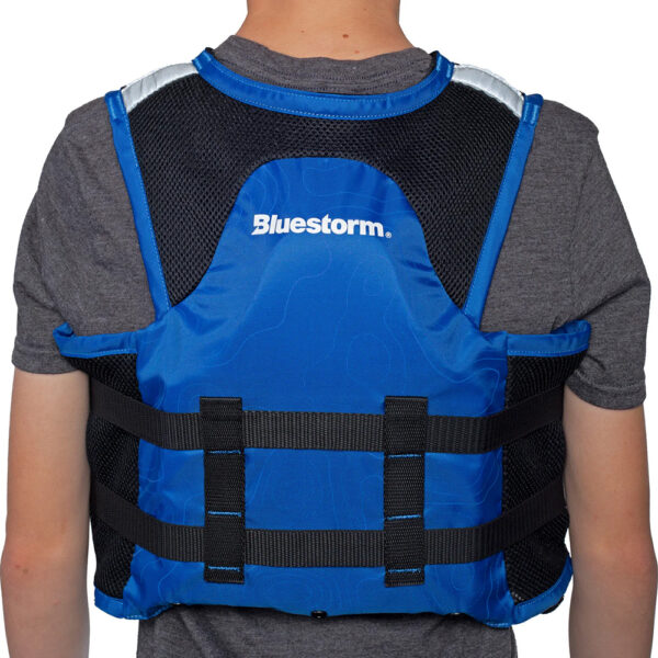 Bluestorm Sportsman Youth Mesh Fishing Life Jacket - Deep Blue - Image 5