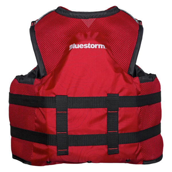 Bluestorm Sportsman Youth Mesh Fishing Life Jacket - Nitro Red - Image 3