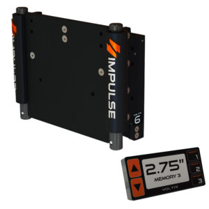 IMPULSE 6" Set Back Electric Jack Plate w-Smart Control - Black Anodized