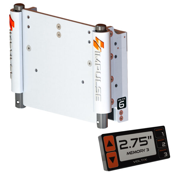 IMPULSE XL 6" Set Back Electric Jack Plate w-Smart Control - White Cerakote