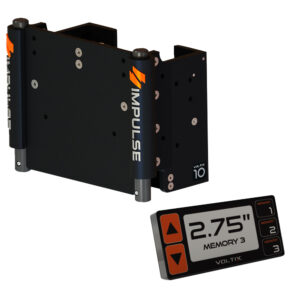 IMPULSE XL 10" Set Back Electric Jack Plate w-Smart Control - Black Anodized