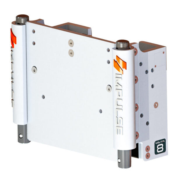 IMPULSE XL 8" Set Back Electric Jack Plate w-Standard Control - White Cerakote