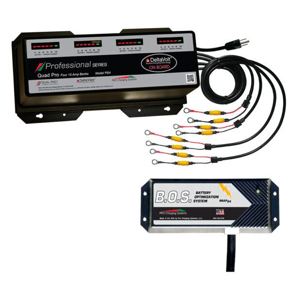 Dual Pro PS4 4 Bank Battery Charger w-3 Bank B.O.S.