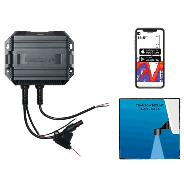 HawkEye FishPod 10BX Boat Mount Bluetooth Fishfinder - Image 2