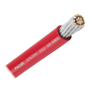 Pacer Red 1-0 AWG Battery Cable - 50'