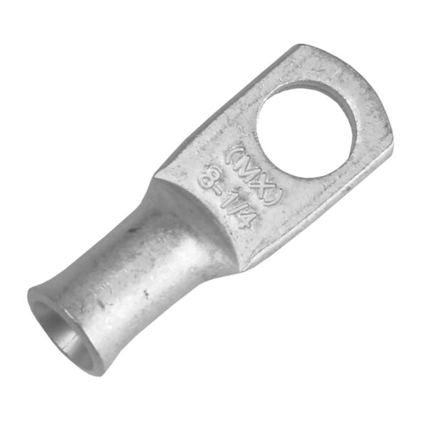 Pacer Tinned Lug 8 AWG - 1-4" Stud Size - 10 Pack