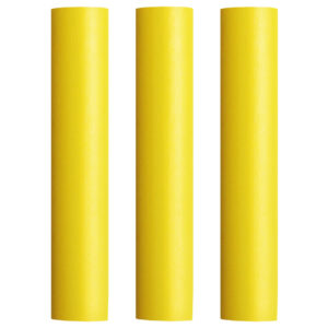 Pacer Battery Cable Heat Shrink Tubing - 1" x 12" - Yellow (3-Pieces)