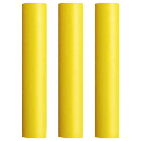 Pacer Battery Cable Heat Shrink Tubing - 1" x 12" - Yellow (3-Pieces)