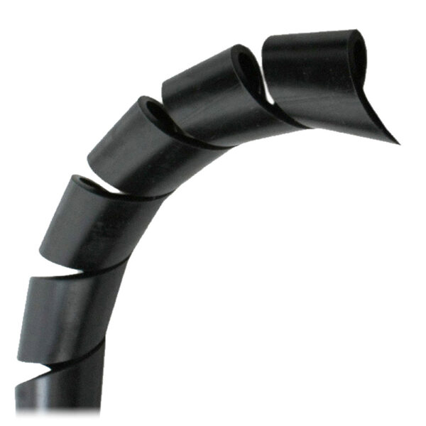 Pacer 3-8" Spiral Wrap - Black - 100' Roll