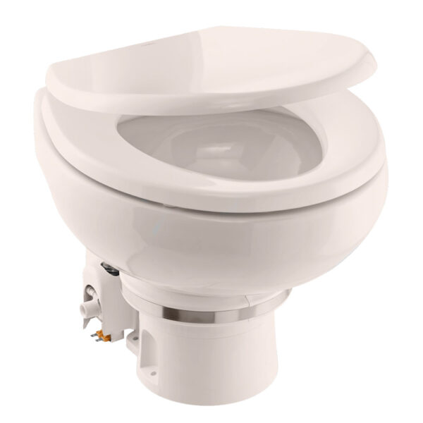 Dometic MasterFlush MF 7120 - Bone - Electric Macerating Toilet w-Orbit Base & Slow Close Seat - Freshwater - 12V