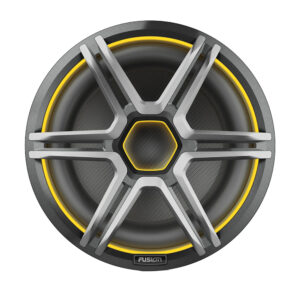 Fusion Apollo 12" LED Marine Subwoofer w-Sports Grey Grille