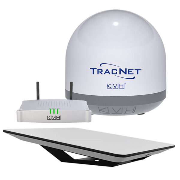 KVH Starlink Flat Panel Terminal w-Wedge Mount - Gen 3 WiFi Router & 25M (82') PoE Cable Included
