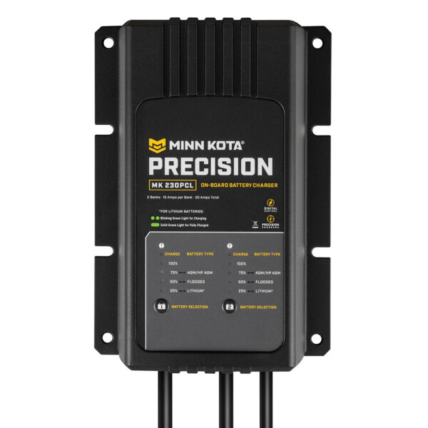 Minn Kota On-Board Precision Charger MK-230 PCL 2 Bank x 15 AMP LI Optimized Charger - Image 2