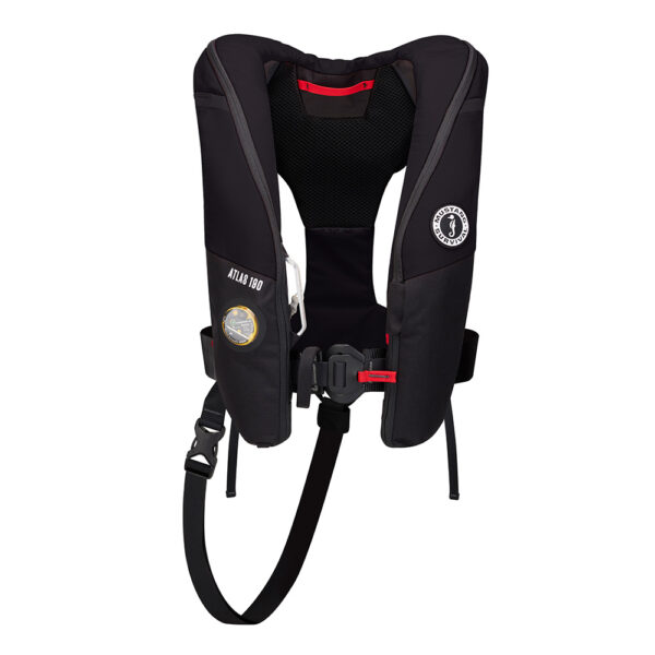 Mustang Atlas 190 DLX Open Ocean Inflatable PFD - Black - Image 3