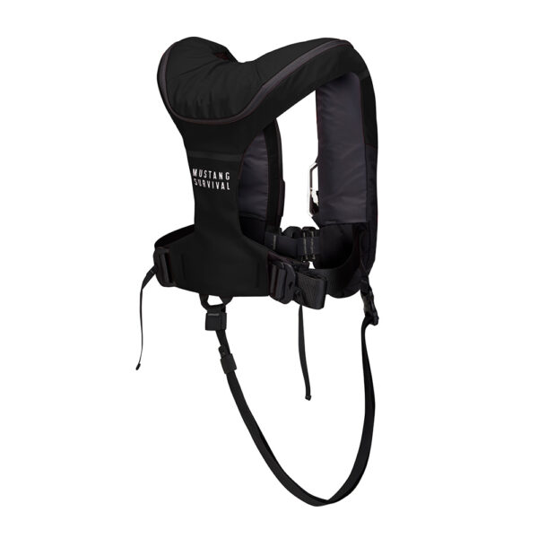 Mustang Atlas 190 DLX Open Ocean Inflatable PFD - Black - Image 4