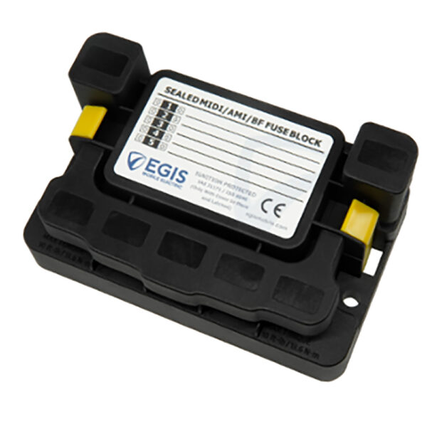 Egis MIDI 5x Fuse Block w-Sealed Cover
