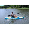 Solstice Watersports 10'6" Rambler Inflatable Stand-Up Paddleboard-Kayak 2-In-1 Kit w-Seat & Convertible Paddle - Orange - Image 5