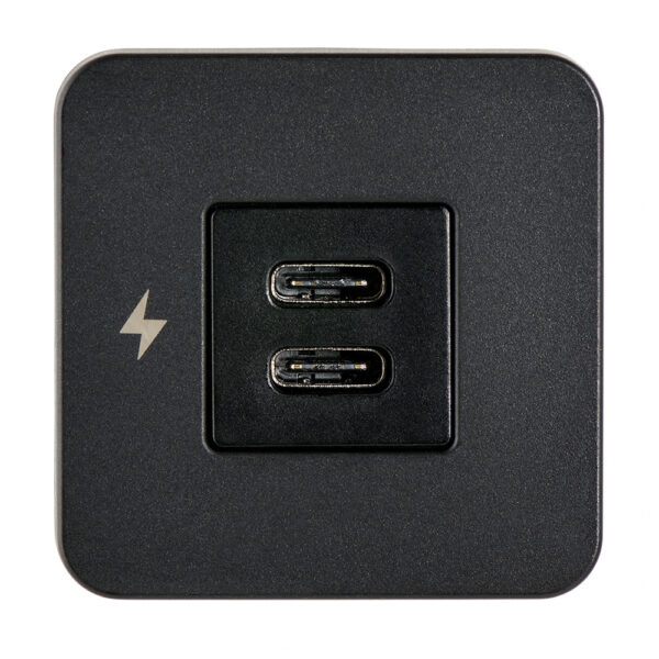 Scanstrut TILE USB-C Interior Charging Socket - 12-24V - Black Bezel - Image 2