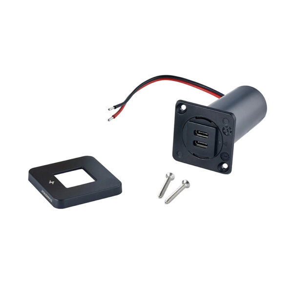 Scanstrut TILE USB-C Interior Charging Socket - 12-24V - Black Bezel - Image 3