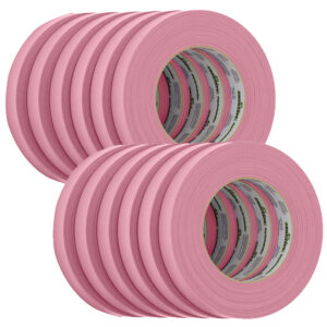 FrogTape CP 325 Medium-High Adhesion Masking Tape - 18MM x 55M x 12-Pack - Pink - Rated f-325F