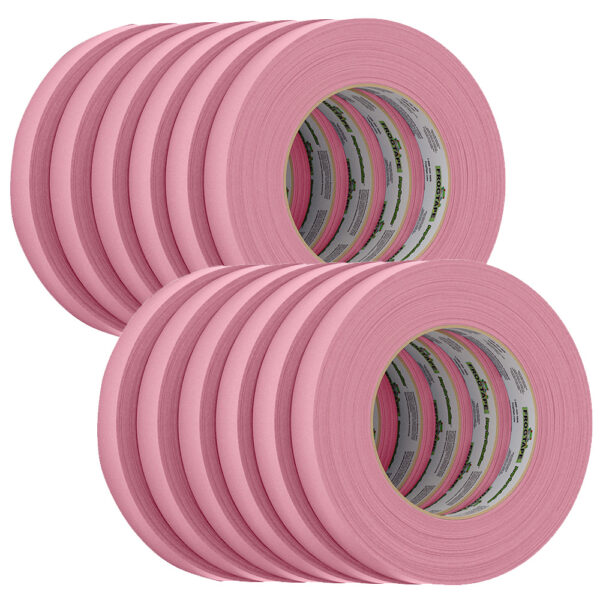FrogTape CP 325 Medium-High Adhesion Masking Tape - 18MM x 55M x 12-Pack - Pink - Rated f-325F