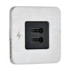 Scanstrut TILE USB-C Interior Charging Socket - 12-24V - Stainless Steel Bezel
