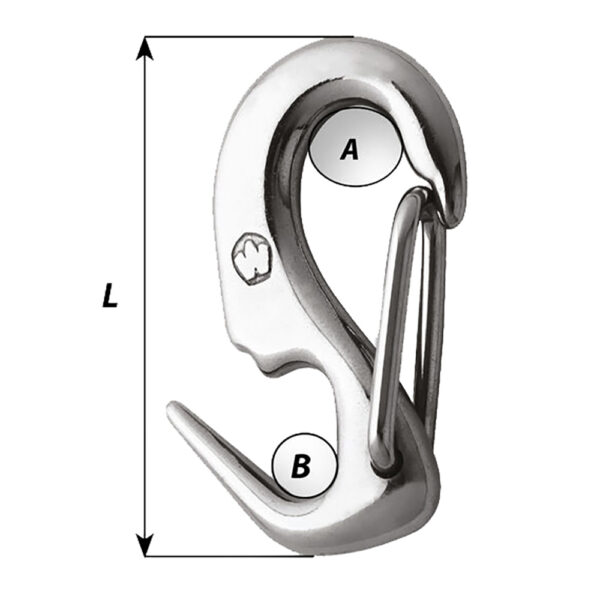 Wichard 5-16 Stainless Steel Sail Snap + - Image 2