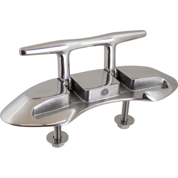 Sea-Dog Folding Stud Mount Cleat - 4-1-2" - Investment Cast 316 Stainless Steel