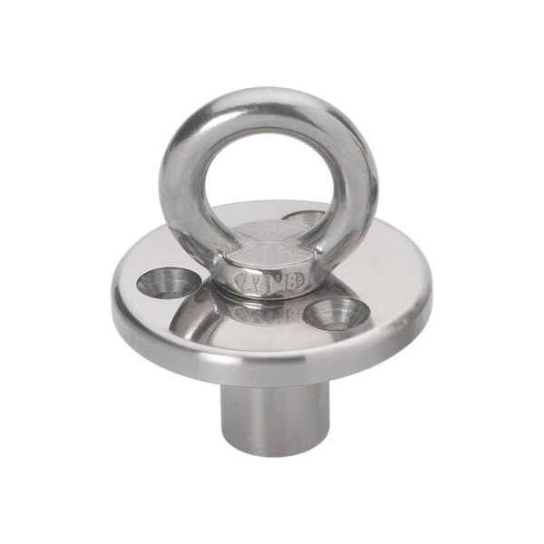 Barton Deck Plate w-Fixing & Eye w-Blanking Plug - M8 Eye