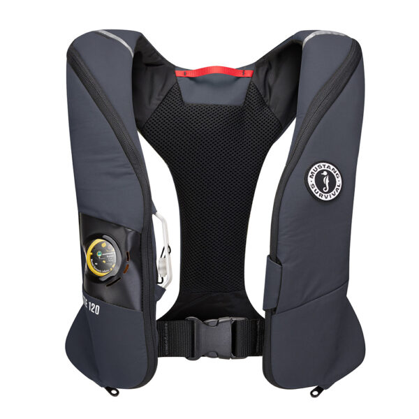 Mustang Elite 120 Coastal Inflatable PFD - Admiral Grey - Image 3