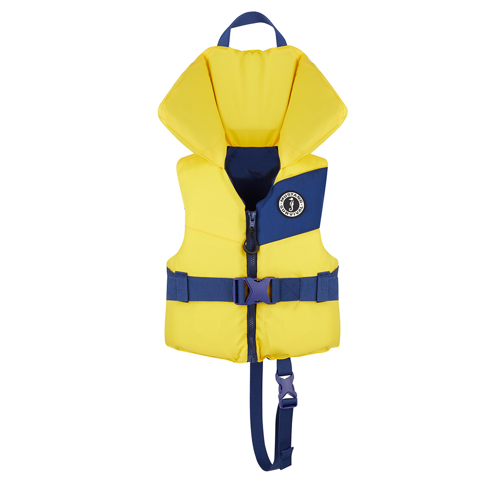 Mustang Lil' Legends Child Foam Vest - Yellow-Navy