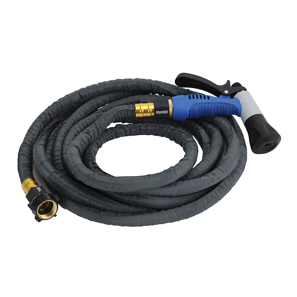 HoseCoil 10' Stainless Steel PRO Hose Kit w-Boat Bumper Plastic Body Nozzle