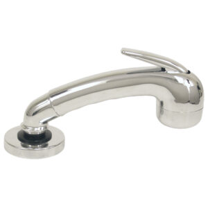 Scandvik Chrome Euro Sprayer w-6' Black Nylon Hose