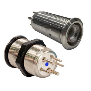 Bluewater 22mm Inrush Push Button Switch Off-On-On - Blue-Green-Red LED - Switch Body Only