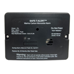 Safe-T-Alert 62 Series Carbon Monoxide Alarm - 24V Flush Mount - Black w-Relay